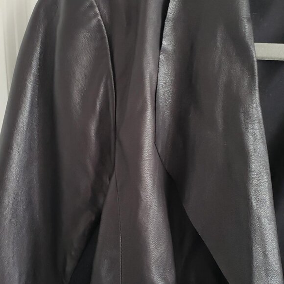 Black Leather Jacket by Trouve - Picture 3 of 9